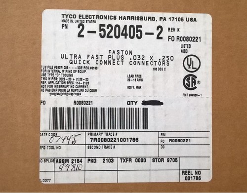 ZEK58 Qty 100 pcs Quick Connect Female 18-22 AWG Crimp Connector Fully Insulated - Picture 5 of 5
