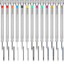 13 Pieces Micro Precision Watch Screwdriver Set Small Screwdriver Kit 0.6-2 Mm w
