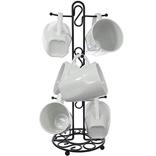 Tazzine da Caffè da Banco Organizzatore Tazza da Tè Supporto Albero per 6 Tazze Grandi per Cucina - Foto 1 di 7
