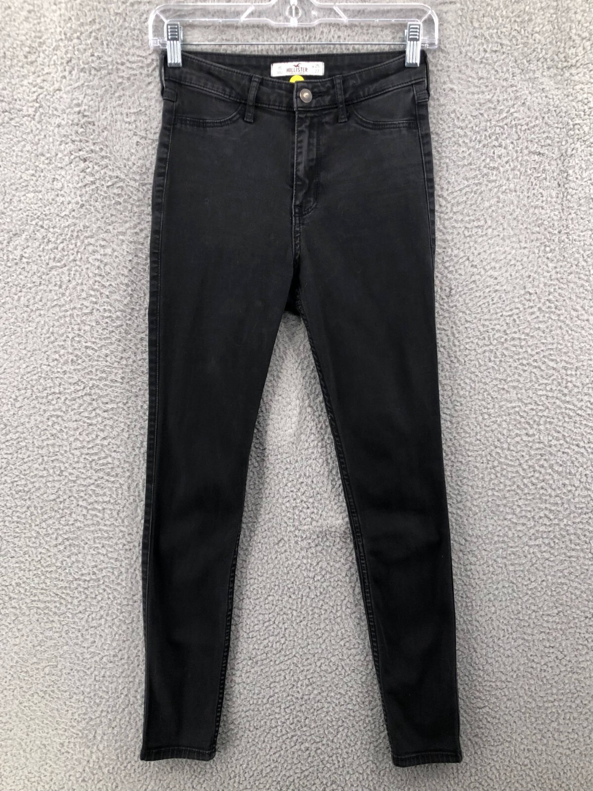 Hollister Skinny Jeans High Rise Womens Size 1S Juniors Stretch Black Denim 6963-image