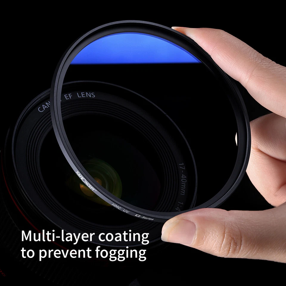 K&F Concept® 82mm Ultra Slim MC UV Filter Blue Multi-Coated .1429 - Image 2 of 4