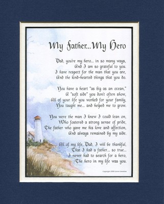 Home Garden My Father My Hero 18 Gift Present For Father Dad Poem 60th 70th Birthday Home Decor