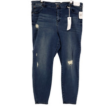 Celebrity Pink Skinny Jeans Mid Rise Dark Was...