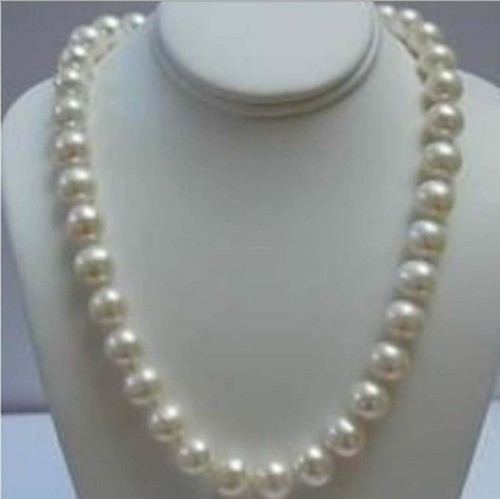 Collar de perlas Akoya blanco natural de 9-10 mm 14-36 pulgadas cierre 14 k - Imagen 8 de 17