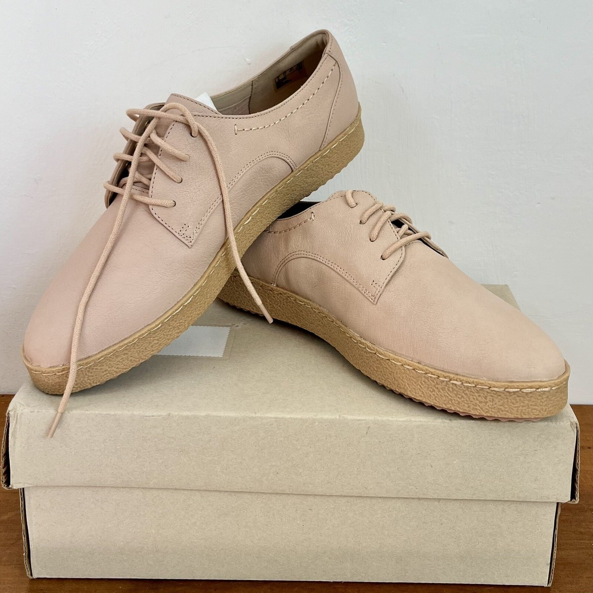 Brand New Clarks Lilia Lola Nude Pink Shoes Size D EU