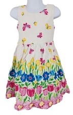 Girls Toddler Sugar Pocket Floral Spring Easter Dress 4/5 Butterflies Bow Back