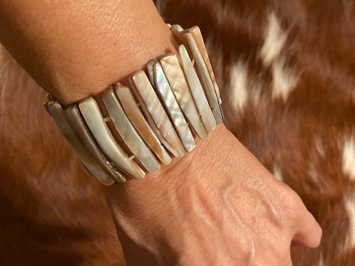 Handmade Mother of Pearl Beaded Campfire Set View 3