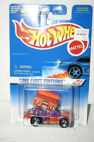 Hot Wheels 1998 First Editions Slide Out 640 2 of 48 error card - Picture 2 of 5