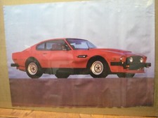 Vintage Red Aston Martin Vantage V8 Car Garage poster man cave  13703