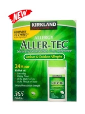 New Kirkland Aller-Tec Cetirizine HCL 10 mg Antihistamine 365 Tablets Zyrtec !