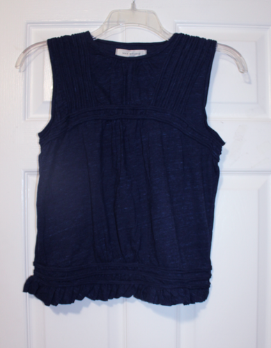 Max Studio Women M / L Navy Blue Sleeveless Deigner Knit Top NWT - Picture 3 of 5