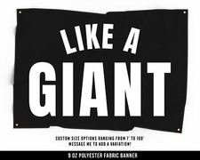 Motivational Fitness Sign Flag for Home Gym