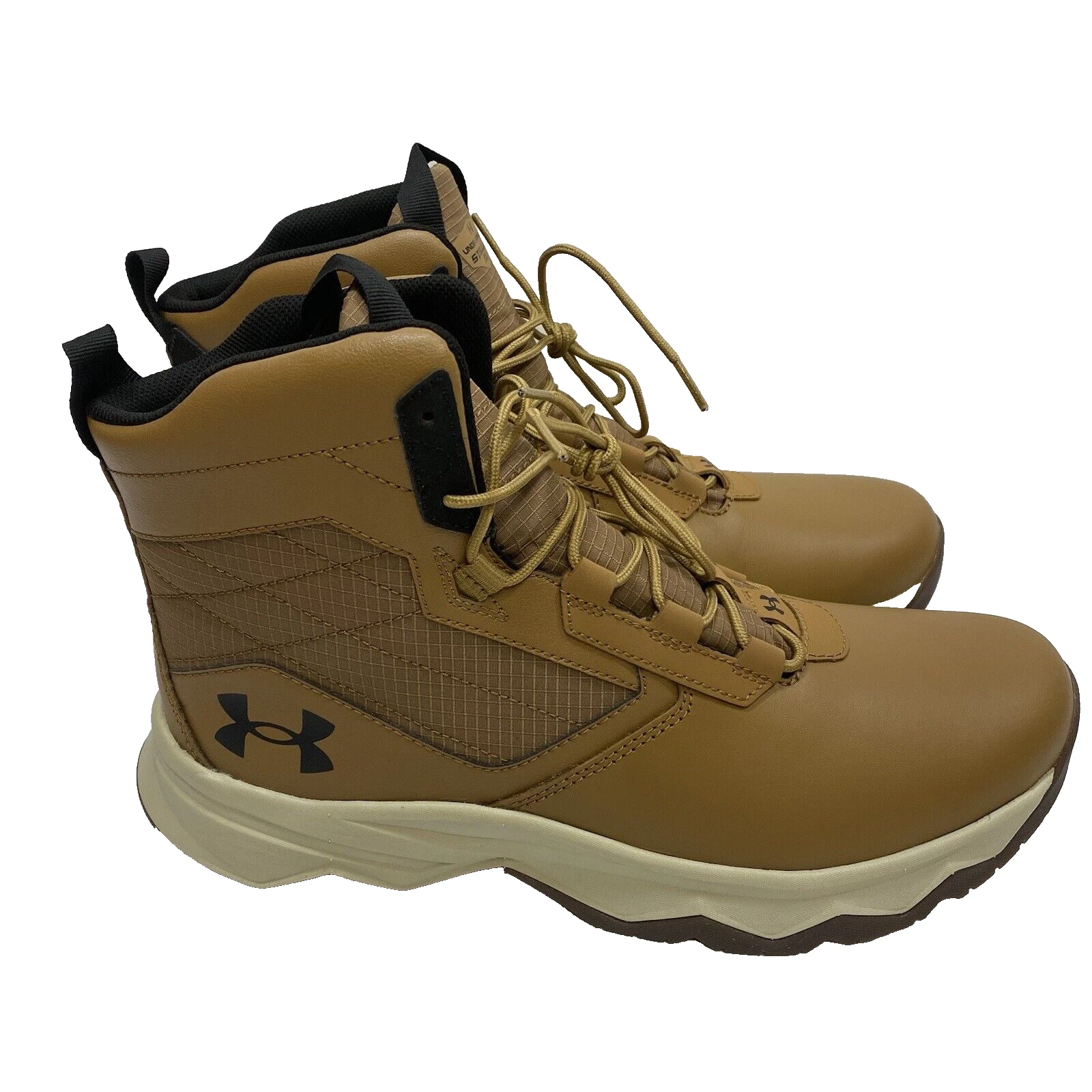 Under Armour Tactical Boots Mens 10.5 Brown Stellar G2 6" Leather High Top Shoes