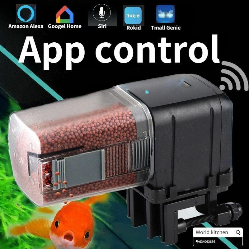 Automatic food feeder for fish clearance tank