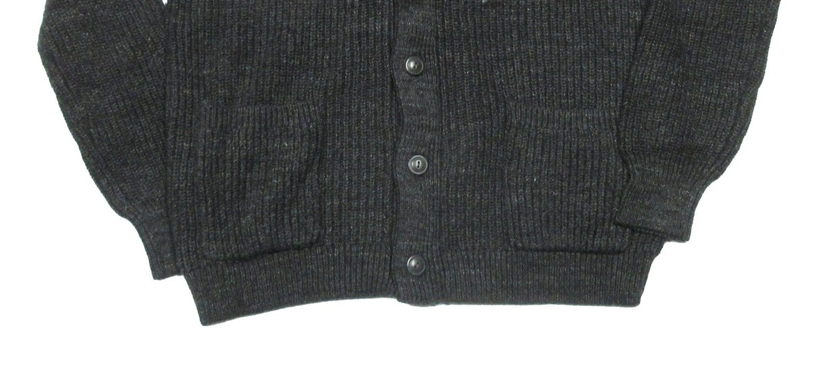 Polo Ralph Lauren Men's Charcoal Gray Cable Knit Shawl-Neck