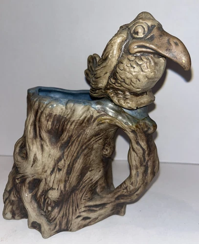 Jim Rumph SPLATTER BIRD VTG Ceramic Tankard Mug Pooping Raven Troll Gremlin ‘73