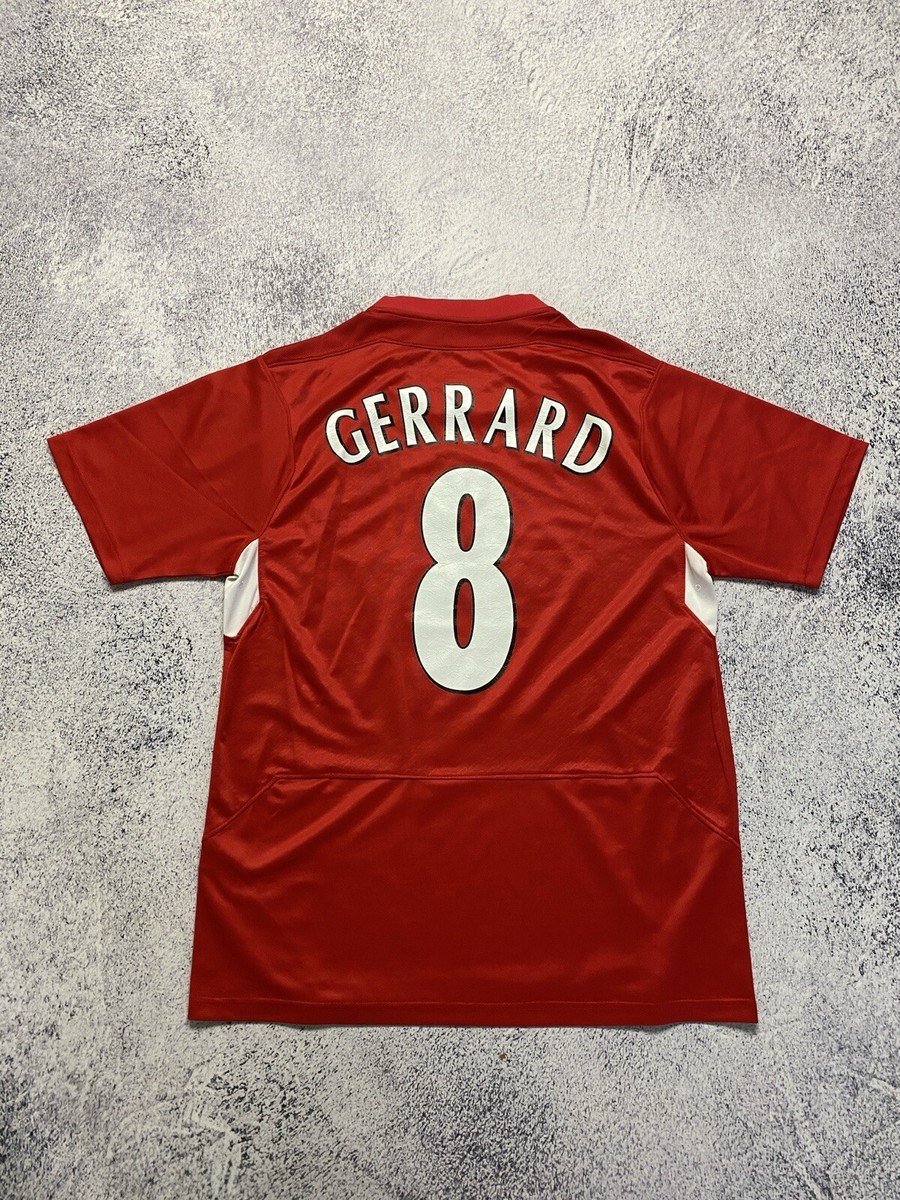 Reebok Liverpool Soccer Jersey 2005 Gerrard 8 Final Istanbul Reebok Liverpool Soccer Jersey 2005 Gerrard 8 Final Istanbul