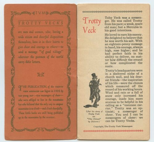 A Trotty Veck Message KEEP SMILING Booklet 1920's - Imagen 2 de 5