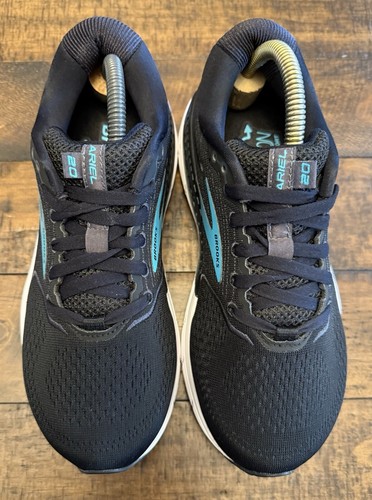 Women’s Brooks Ariel 20 Athletic Shoes size 7.5 Wide (D) Black and Blue - 第 2/8 張圖片