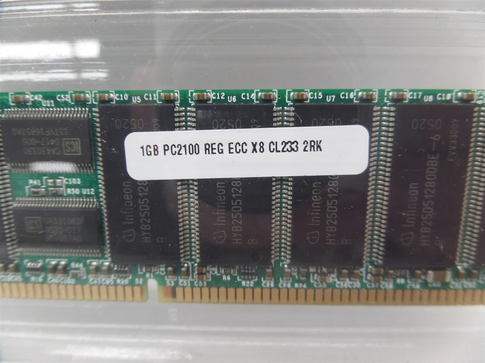 Lot of 10 - Smart Modular SX12872RDDR308BTIB 1GB PC2100 DDR-266 Server Memory - Image 4 of 4