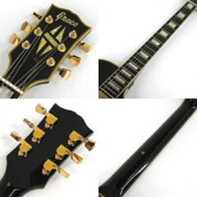 Greco EG-500B Les Paul Type Electric Guitar Black Used From