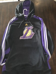 Adidas Los Angeles Lakers Hoodie Black White Yellow M Medium Ebay