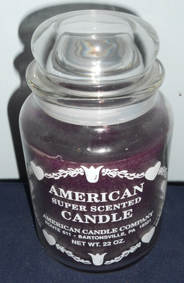 American Candle LILAC Super Scented Jar Candle 22 oz 1 Wick Used eBay