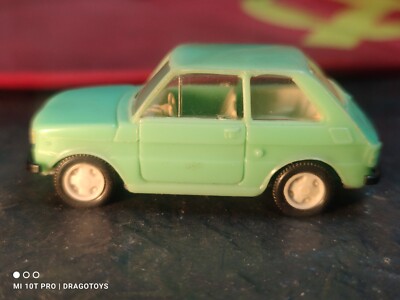 VINTAGE FIAT 126p TOY CAR ESTETYKA 1/43 SMALL PLASTIC MODEL POLAND ZABAVKA RARE 