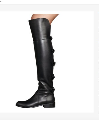 VALENTINO OVER THE KNEE BOW BOOTS | eBay
