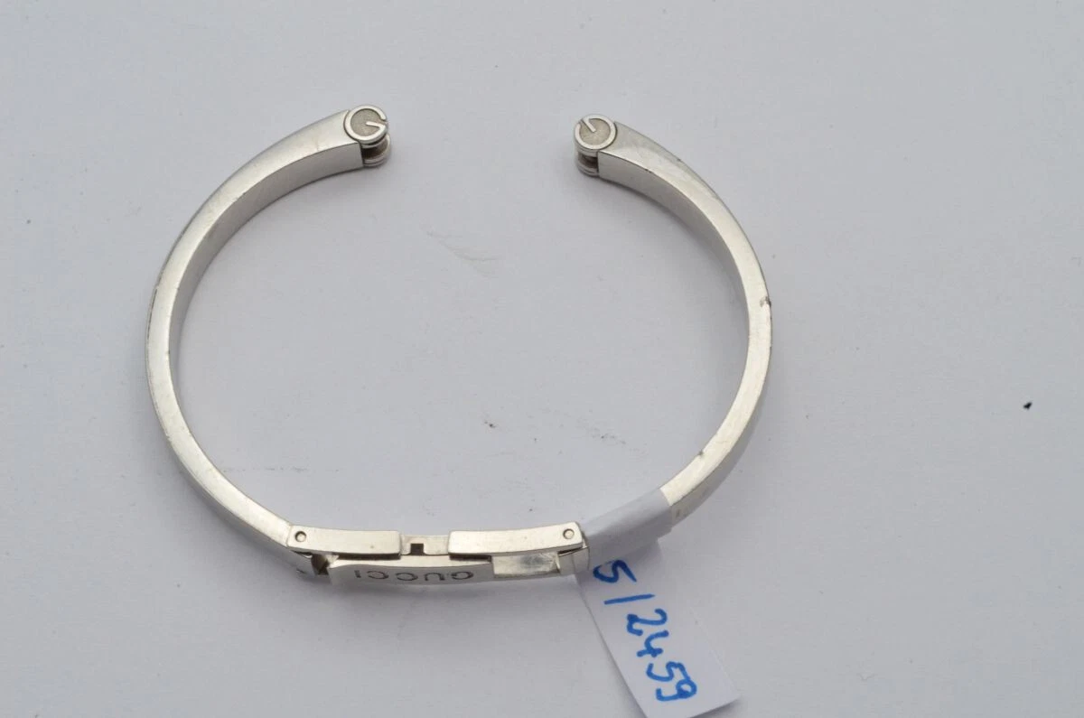 Gucci Women Steel Bracelet Vintage Rare Bangle Bracelet for 105