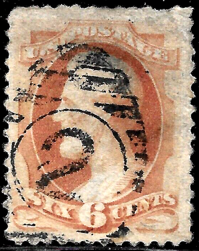 1873 US LINCOLN Sc#159 Cancel (2),USED