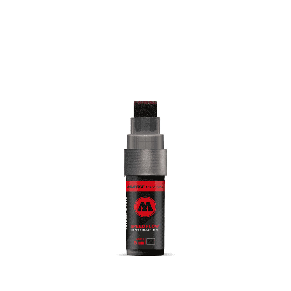 Molotow Masterpiece 467PI Speedflow - Black Ink Marker Pen - 15mm Nib