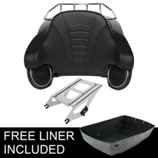 Matte Trunk Backrest Rail Speakers Rack Fit For Harley Touring Road King 14-2026