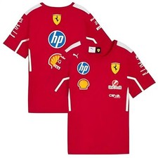 2025 F1 T-Shirt Official Team Shirt Red Scuderia 2025 Polo Shirt New Hot @@