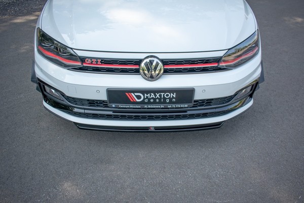 Maxton Design Frontlippe V.4 Passend FüR VW Polo GTI / R-Line Mk6 Schwarz Hochgl-image