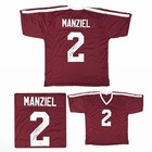 JOHNNY MANZIEL AUTOGRAPHED MAROON CUSTOM JERSEY JSA JOHNNY F'N FOOTBALL