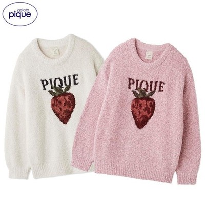 gelato pique Melange Strawberry Jacquard Pullover PWNT255111 Polyester JAPAN NEW