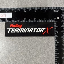 Holley Terminator X Decal Black Racing Sticker Holley Terminator X Decal Black Racing Sticker