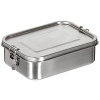"Lunchbox \"Premium\" Edelstahl Ca. 19X14,5X6,5 Cm Auslaufsicher Trekking Mealprep"