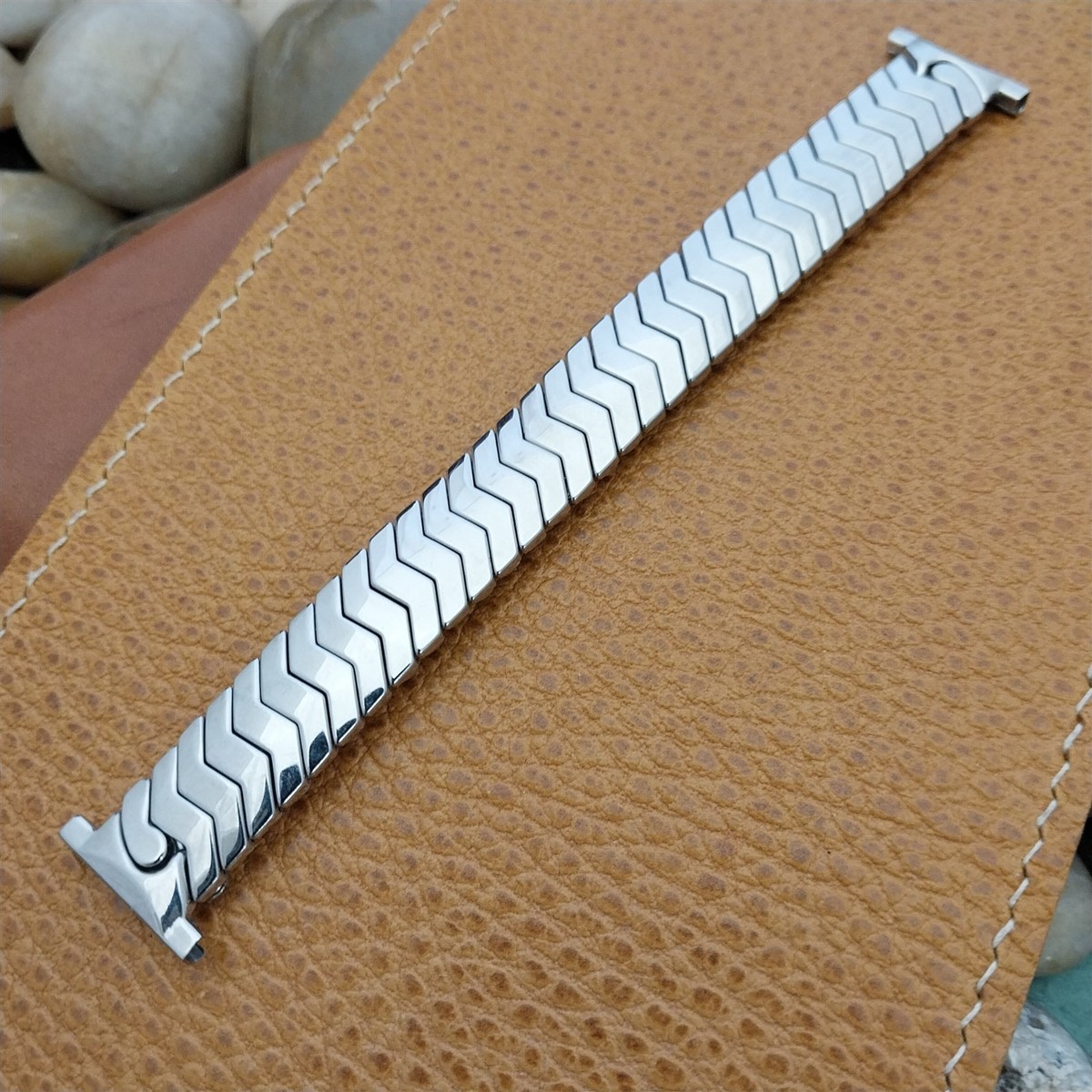 1950s Stainless Steel JB Champion USA Lance Quality Short nos Vintage Watch Band View 6