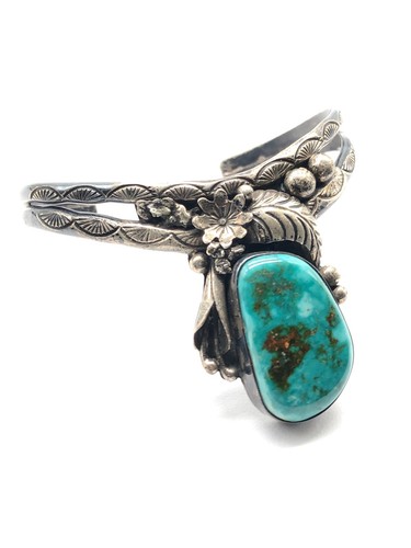 EC Eddie Chee 40MM Navajo Native American Cuff Sterling Silver 6.5” Bracelet 30g - Picture 10 of 18