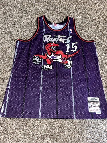 Toronto Raptors Mitchell And Ness Hardwood Classics Jersey Vince Carter Mens Xxl