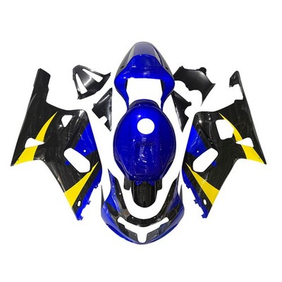 For Suzuki GSXR600 GSXR750 2000 2001 2002 2003 Black Blue Yellow Plastic Fairing