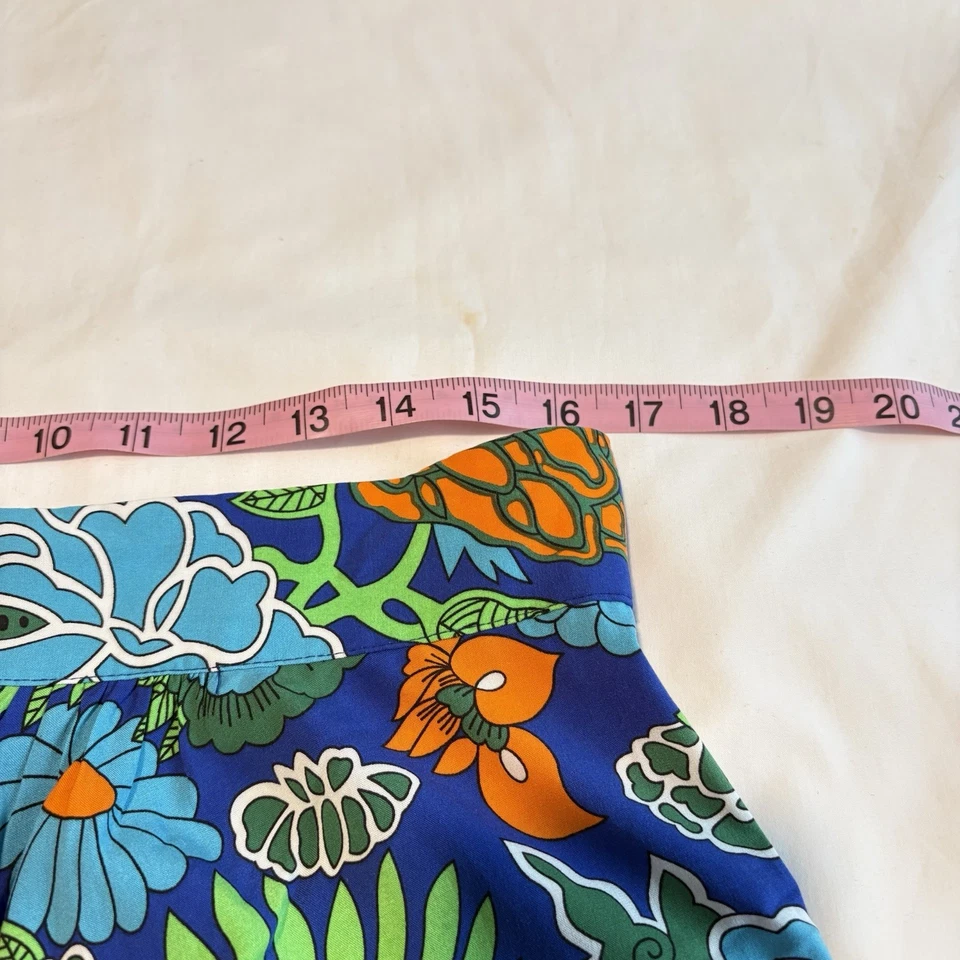 Trashy Diva юбка женщин 14 высокая талия Flare Midi Flowy тропический дракон цветок - Изображение 4 из 4