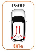Cofle Handbremsseil Bremsseil Hinten Links Rechts Passend FüR Dacia Logan
