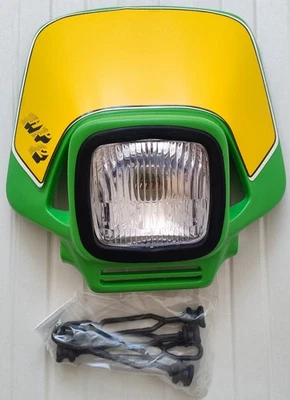 Plaque phare verte style ELBA 2 (production HP-PARTS) - Photo 1/2