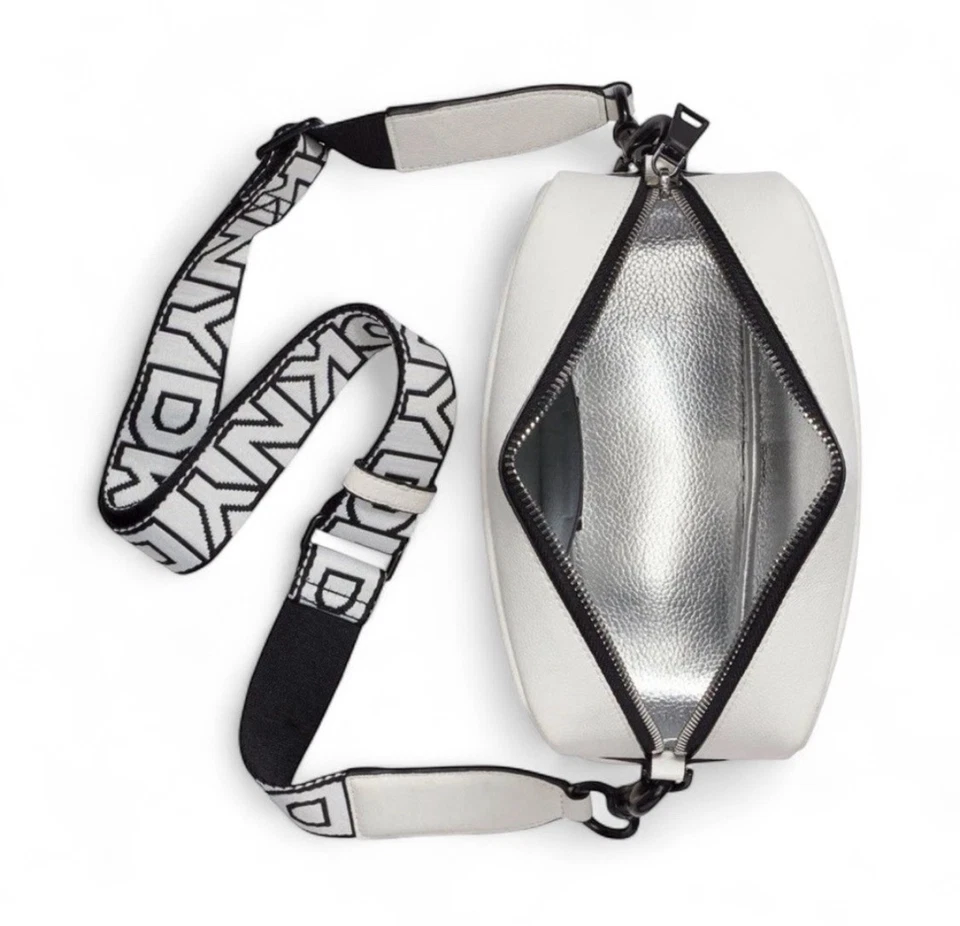 DKNY Kenza Bolso Bandolera Mujer Piel Sintética Pequeño Cámara - Blanco Foto 3 de 4