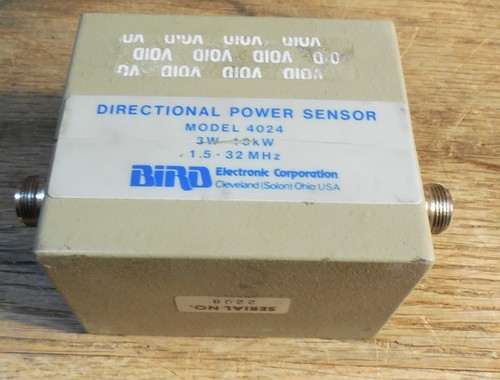Bird 4024 Directional Power Sensor - 3w-10kw .... 1.4-32mhz......Priced to sell!
