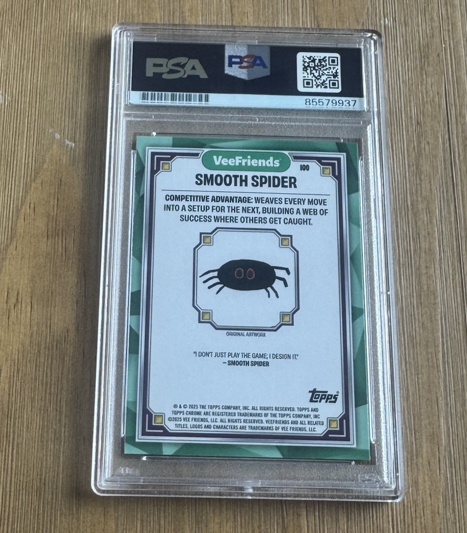 Gary Vee Signed 2025 Topps Chrome Veefriends Smooth Spider