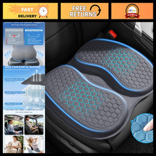 Thick Dual-Gel Car Seat Cushion 2-Piece Cooling Pad, Breathable Anti-Slip Suppor